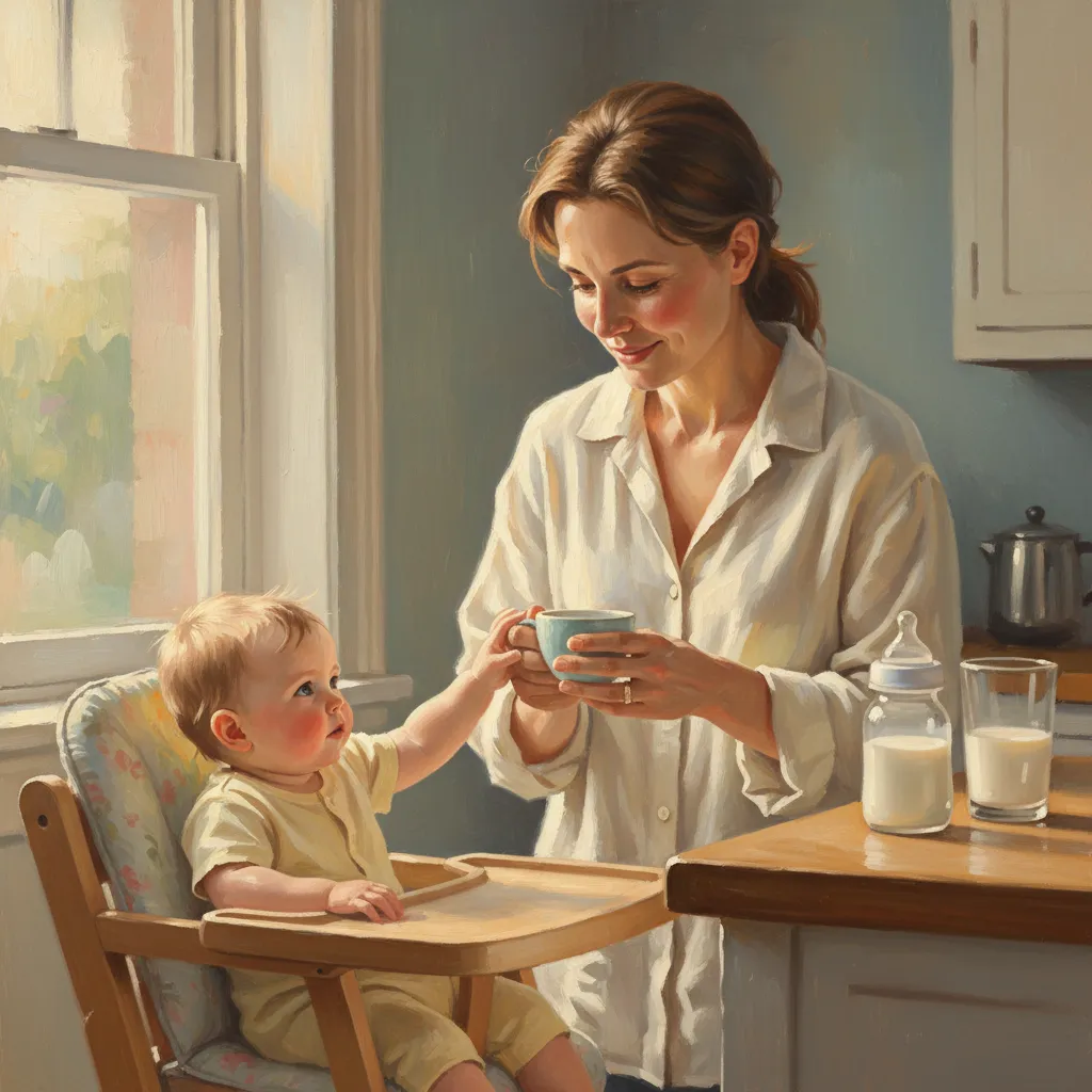 Hydratation : eau, lait et jus pour les bébés